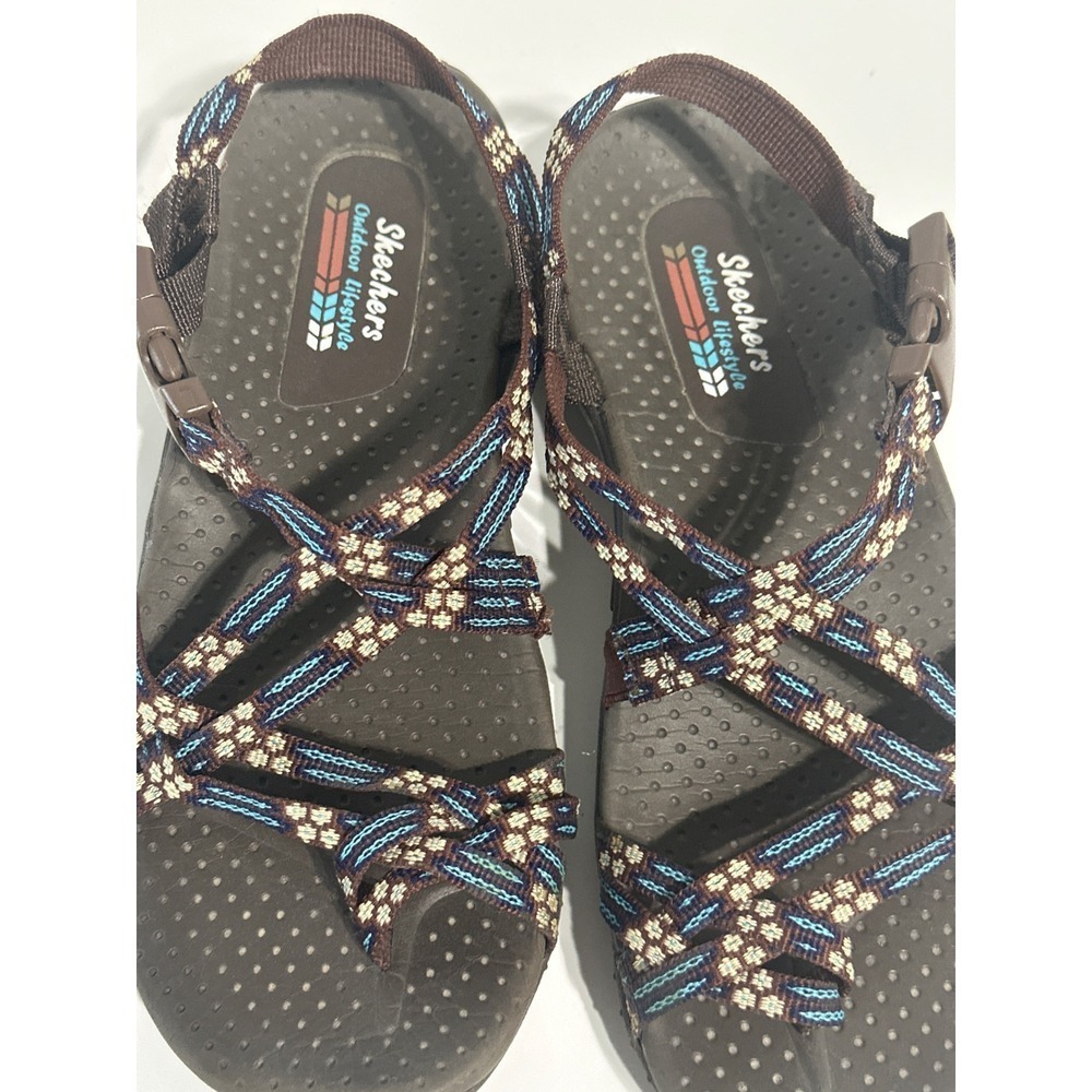 Skechers Outdoor Lifestyle Sandals Brown Strappy Comfort Walking Size‎ 7 - Picture 2 of 7